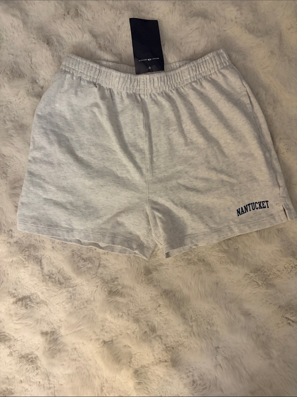 Brandy Melville Nantucket Light Gray Athletic Lounge Shorts
